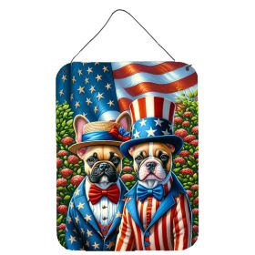 NEW All American French Bulldog Wall or Door Hanging Prints Aluminum Metal Sign Kitchen Wall Bar Bathroom Plaque Home Decor Front Door Plaque, 12x16