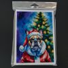French Bulldog Christmas Greeting Cards Pack of 8 Blank Cards with Envelopes Whimsical A7 Size 5x7