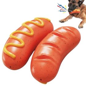 Dog Chew Toys Aggressive- Chaewers.Indestructible Dog Toy For Aggressive Chewer,Tough Chew Toys For Dogs  Rubber  Orange Plain (Option: Orange)