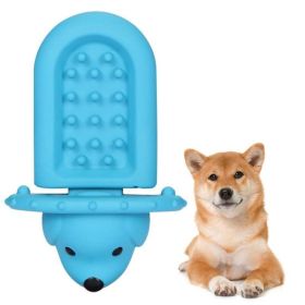 Soft Rubber Toy Puppy Slow Feeder PadPeanutButter Treat Dispenser Training Aid DogCrateTraining Tool -Reduce Boredom Anxiety.Distraction F (Option: Blue)