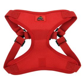 Wrap and Snap Choke Free Dog Harness - Flame Red (Option: Small)